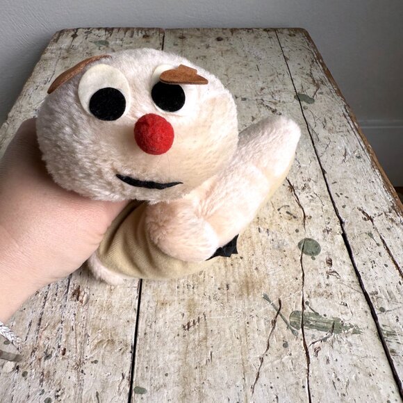 Vintage Knickerbocker Caterpillar Plush Pink Beige 60s 70s Bean Bag Toy - Picture 6 of 6
